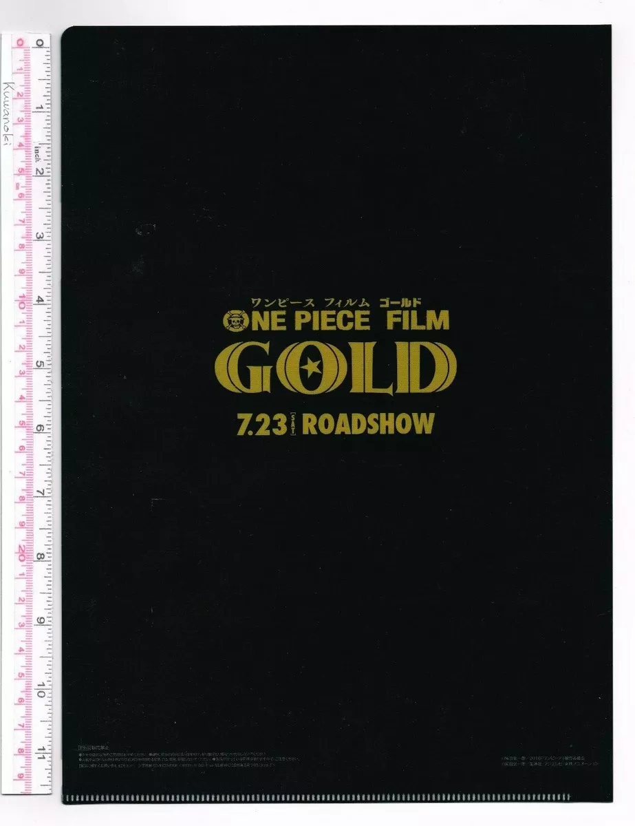 One Piece Film GOLD Clear File Folder , Official and Limited to Japan