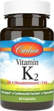 Carlson Labs Vitamin K2 as MK-4 5mg 60 Capsules, Strong Bones, Healthy Heart