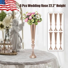 6 Pcs Vase Wedding Props Wedding Stage Decor 22.2" Height European for Wedding