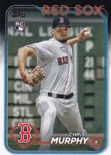 2024 Topps #73 Chris Murphy RC Boston Red Sox Rookie Baseball Card. rookie card picture