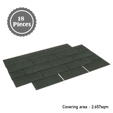 3 Tab Shingles Shed Felt Roofing Shingles 18x Asphalt Tiles House Panel Adhesive