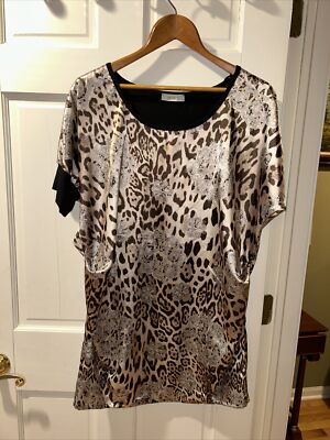 NWT Vicolo Made in Italy Black Shift Rayon Dress with Pockets sz S