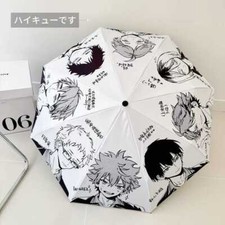 Anime Haikyuu  Full-automatic High Quality Portable Folding Umbrella Send Gift