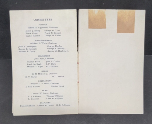 Pitman NJ Masonic Club 1913 Banquet Menu Die Cut Pretty Lady on Toboggan - Picture 9 of 17