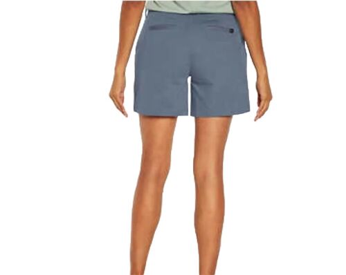 Banana Republic Women's Chino Shorts Green, Blue, White Stretch Mid Rise Size 14 - Picture 14 of 20