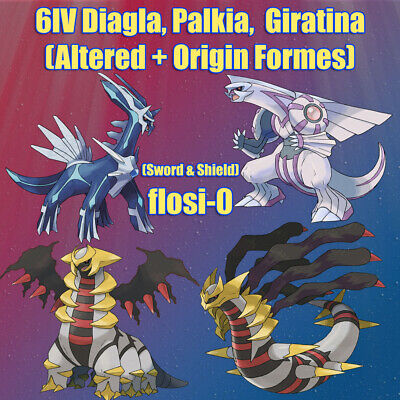 Pokemon HOME // Shiny Dialga Palkia Giratina 6IV (Instant Download) 