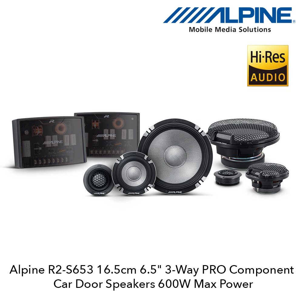 【美品】ALPINE R2-S653 3wayカースピーカー　アルパイン Alpine R2-S653 16.5cm 6.5