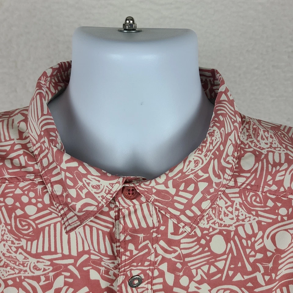 Mountain Khakis Western Snap Shirt Large Multi Color Aztec Vented Performance - Image 4 of 4