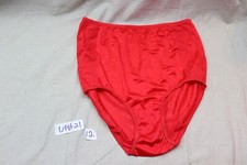 Vintage NYLON Panties Smart Fit Sz 8 Red Pin-Up Retro Lace Sides