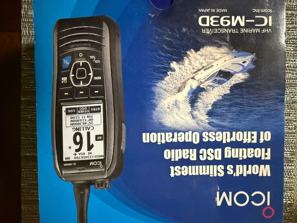 ICOM IC-M93D VHF MARINE TRANSCEIVER Floating DSC Radio | eBay