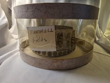 vintage marshall field and company handbeaded pill box hat