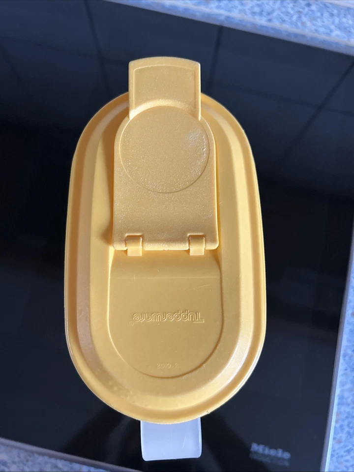 Tupperware Getränkebehälter TOP Zustand Saft hell gelber Deckel Krug Kanne Milch - Bild 3 von 4