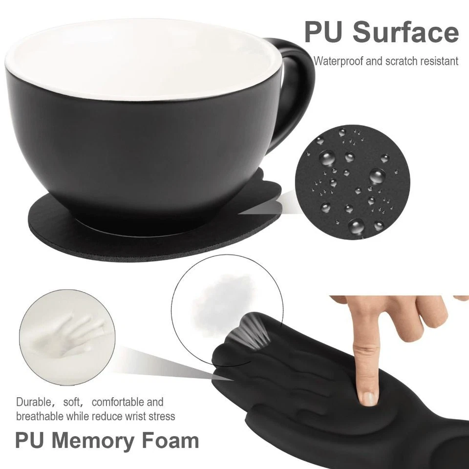 Memory Foam Mouse Wrist Rest Set Keyboard Palm Rest  for Office and Gaming - Image 4 of 4