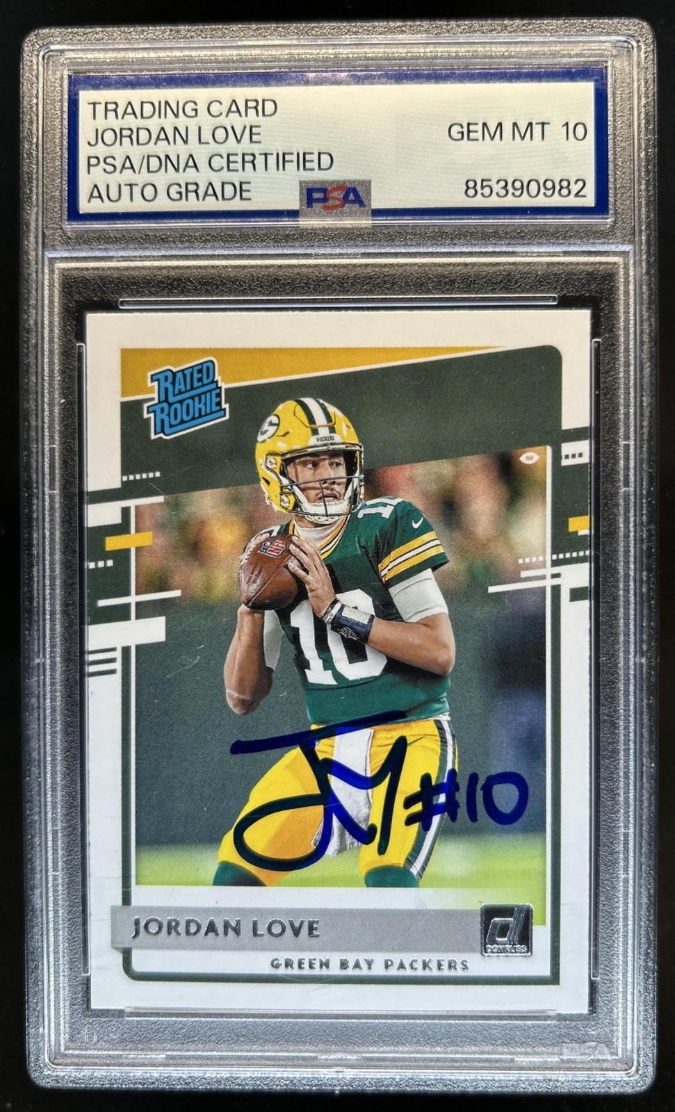 Trading Card Jordan Love Autograph Auto PSA DNA Authentic Auto 10 view 1