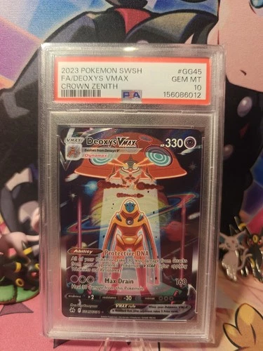 Deoxys VMAX GG45/GG70n Crown Zenith PSA 10