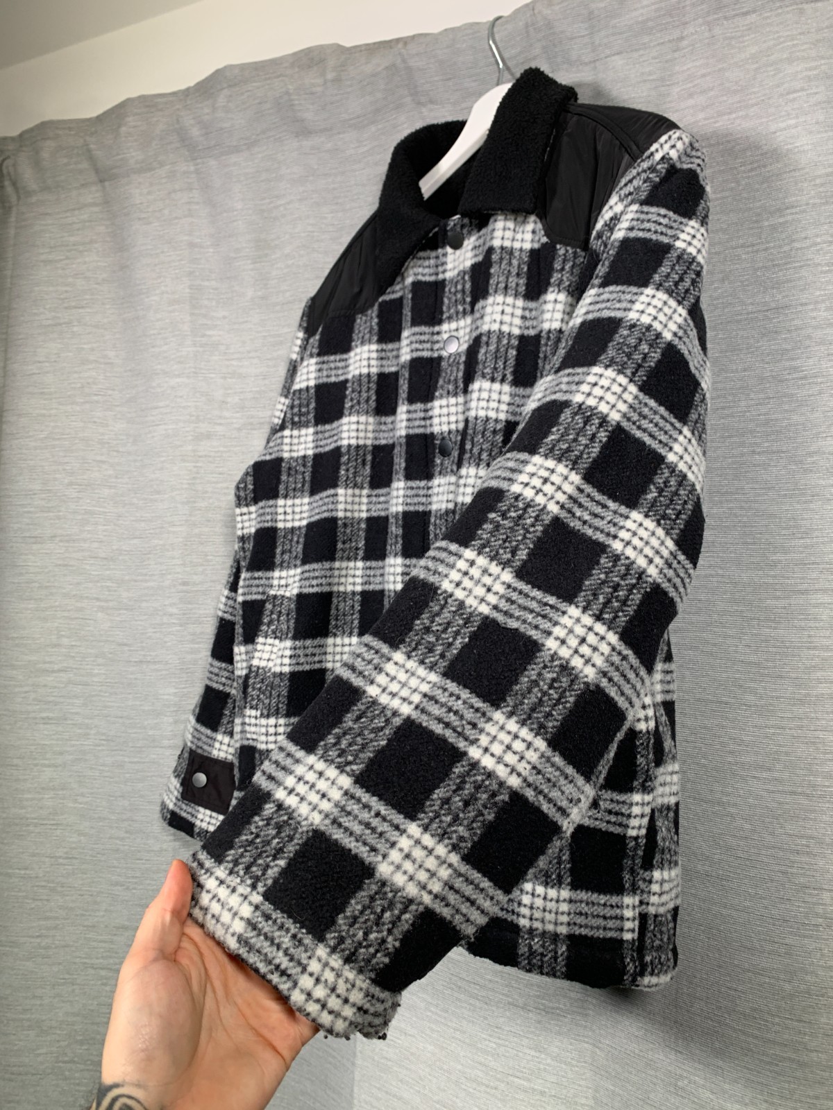 Trapstar Lumberjack Flannel Jacket Medium Mens Bl… - image 4