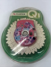 FUJIFILM Q1 Nexia 22mm Point/Shoot Film Camera - NEW SEALED PINK FLOWERS