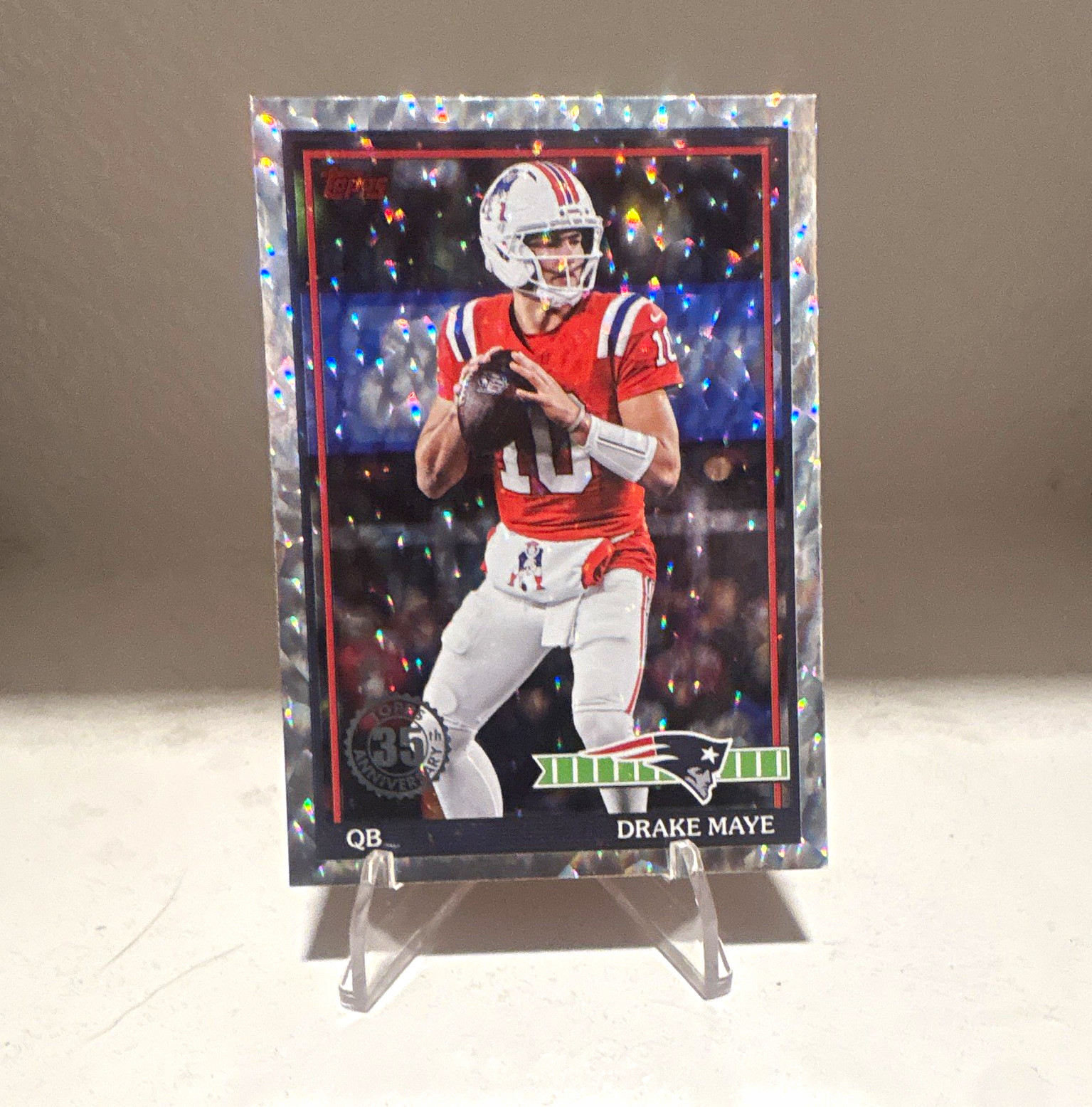 Topps Flagship2026 Drake Maye 35th Anniversary Sparkle Refactor 91TF-46