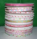 1M  PATTERNED GROSGRAIN RIBBON 10M WIDE -CHOICE OF DESIGNS- CRAFT/GIFTS