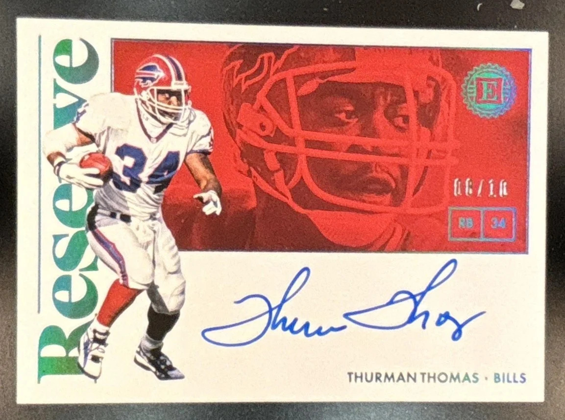2017 Panini Classics Thurman Thomas Canton Collections Auto /10 Buffalo Bills