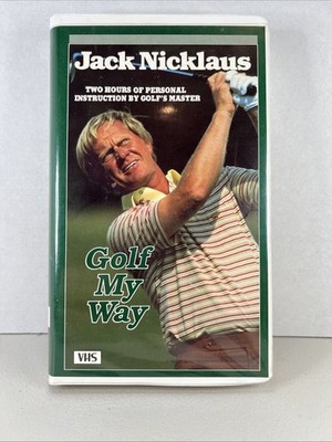 Vintage Jack Nicklaus Golf My Way, VHS 1983, Clamshell, Used.