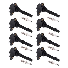 8x Ignition Coil + Spark Plug Set for Mercedes-Benz W221 S450 S550 V8 2007-2011