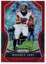 2019 PANINI PRIZM MOHAMED SANU RED SHIMMER PRIZM #12/15 atlanta falcons JERSEY #