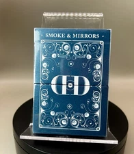 Smoke & Mirror V8 Blue Deluxe Edition Playing Cards By Dan & Dave Sold Out Rare