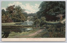 Indianapolis Indiana IN Fall Creek Scenic View Antique 1908 Postcard