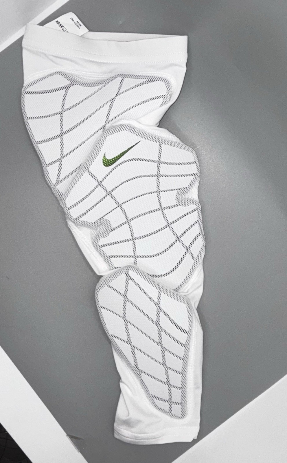 OREGON DUCKS PE Team Issued WHITE Nike Pro Hyperstrong Padded LEFT Sleeve L/XL thumbnail 9