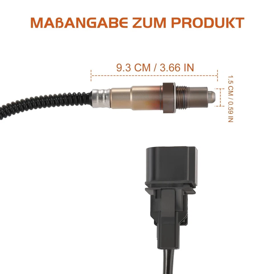 Sonda lambda adatta per VW Passat Polo Touareg Transporter IV 0258007351 prima catalizzatore - Immagine 2 di 4