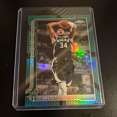 Topps 2026 Topps Chrome Giannis Antetokounmpo Milwaukee Bucks /199 Color Match