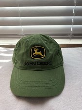 John Deere TODDLER 100 Cotton Baseball Cap Hat Green Elastic Back Tractor