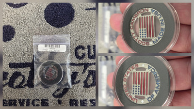 Rare Scotty Cameron/Titleist USA American Flag Putter Round Ball Marker Coin   