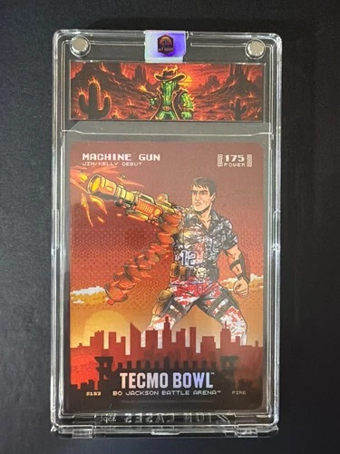 Machine Gun Jim Kelly Tecmo Bowl Bo Jackson Battle Arena Skyline 175 Fire S153