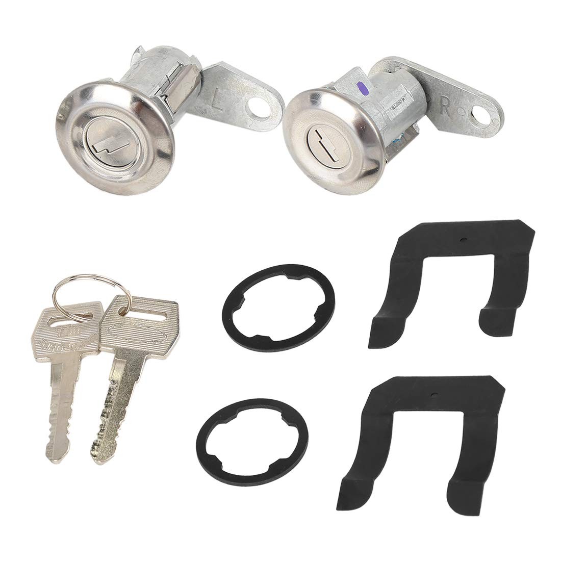 Pair Door Lock Cylinder with 2 Keys for Ford for Ranger 1983-1991