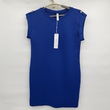 Dear Scarlett Women’s Royal Blue Cap Sleeve Shift Dress Medium NWT Wrinkle Free