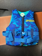 Speedo Youth Life Vest Blue Camouflage Chest 23-29 inches