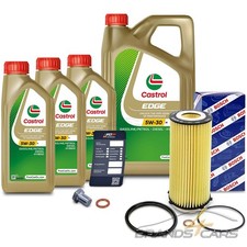 BOSCH ÖLFILTER+8L CASTROL EDGE 5W-30 M FÜR BMW 5-ER F07 530 d 535 d