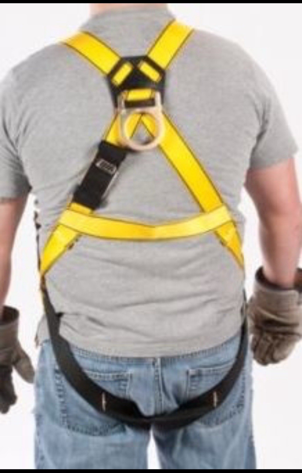 MSA Workman Arnés Chaleco Pullover Crossover Aparejos Qwik Fit Acero Inoxidable XL+