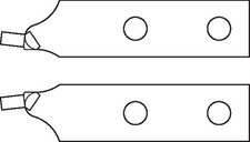 Gedore 3534405 E-8000 A 4 EL Ersatzspitzen-Paar gerade d 3,2 mm Zangen Greifzang