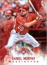 2017 Diamond Kings #90B Daniel Murphy VAR Red jersey - BB