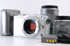 OLYMPUS PEN Lite E-PL6 Mirrorless Shutter count:1353 White 14-42mm 40-150 White
