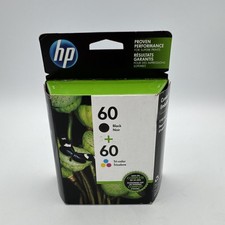 Genuine HP 60 Black  60 Tri Color Ink Cartridge Combo Pack N9H63FN Sealed