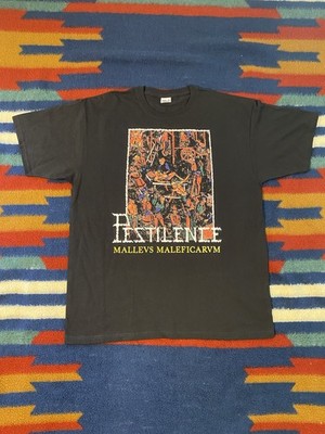 Pestilence Malleus Maleficarum T-Shirt Dutch Death Metal Band XL Black