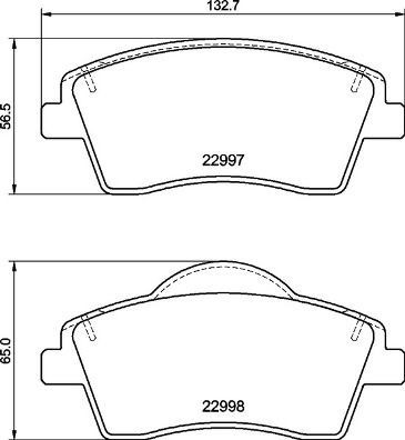Brembo P86033 Front Brake Pad Set Fits Volvo Geely Lynk & Co Asia 01 02 03 05