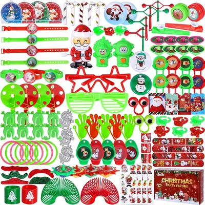 188Pcs Christmas Party Assortment Toys for Kids   Xmas Party Favors, Classroom P
