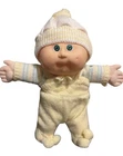 1986 Cabbage Patch Kids, BBB, Bald, Green, HM3, SS, Knit Romper