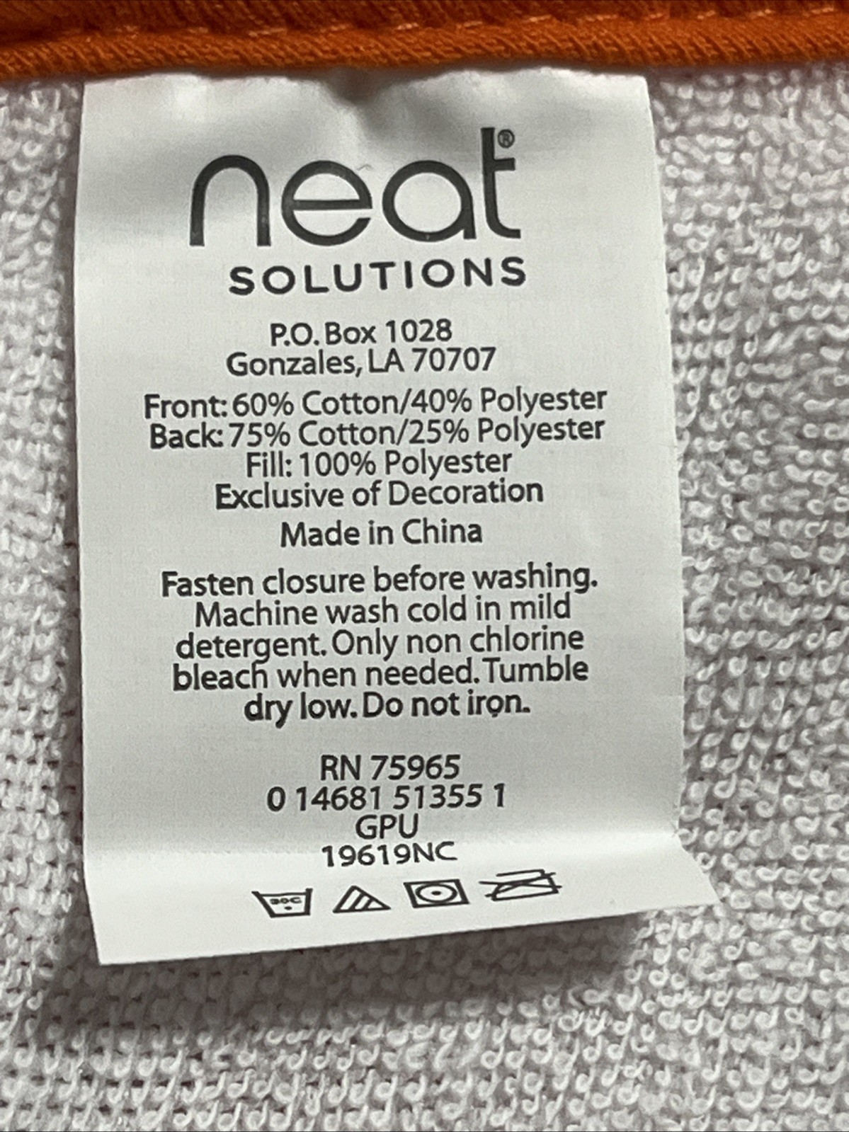 Neat Solutions - Halloween Baby Bib "Mama's Lil' BOO" Orange W/ Ghosts - NEW