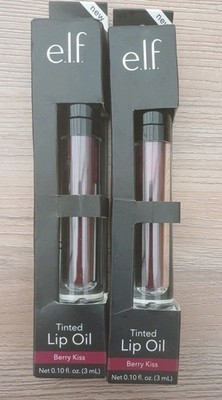 2 X E.L.F. Kosmetik getöntes Lippenöl Berry Kiss 3 ml brandneu in Packung. 